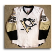 2013 TITANIUM SIDNEY CROSBY SP GAME WORN GEAR PITTSBURGH PENGUINS RETRO  JERSEY GAME USED SID THE KID PC MEMO