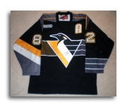 Adidas MIC Game Worn Used Pittsburgh Penguins Jersey Bellerive 54